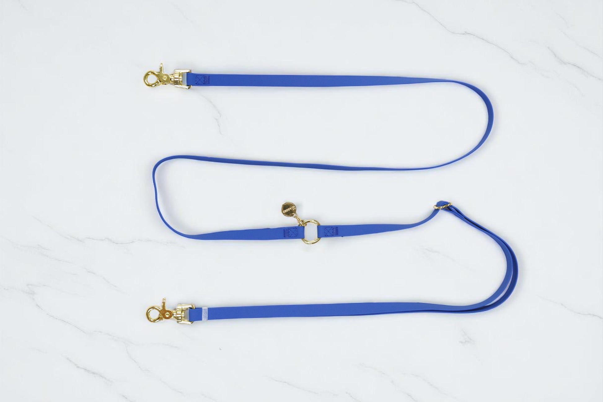 Wagged 4-in-1 Convertible Hands Free All Weatherproof Dog Leash | Dark Blue
